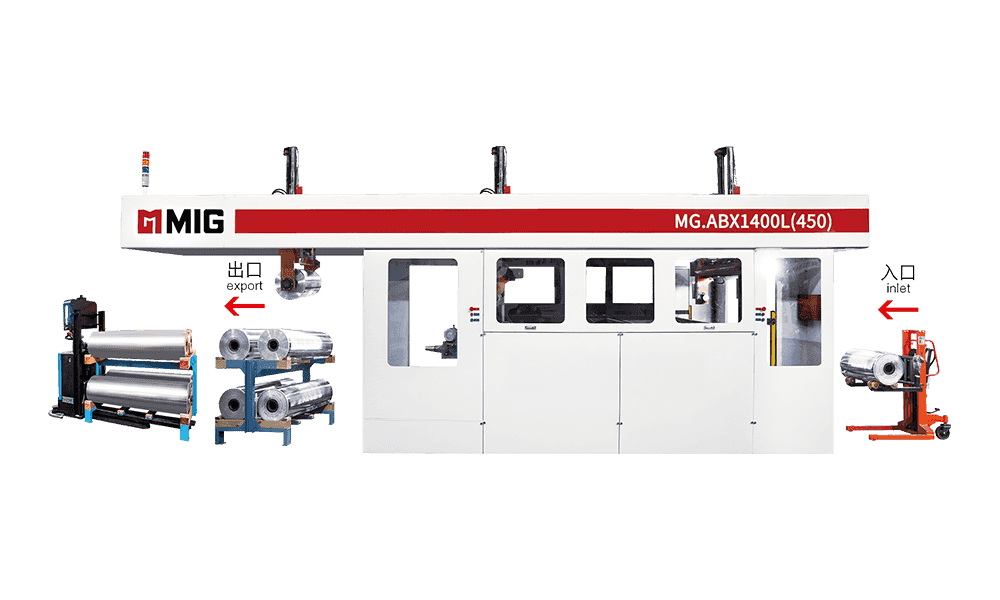 MG.ABX1400L (450) trojramenná umývačka tanierov (závesné rameno)